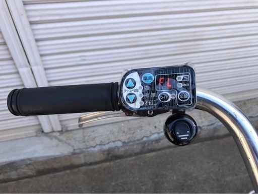 654  ブリヂストン新機種電動アシスト自転車ハイディB26インチレッドアルミボディー