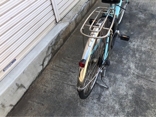 657  パナソニック最新機種電動アシスト自転車vivi26インチミズイロアルミボディー