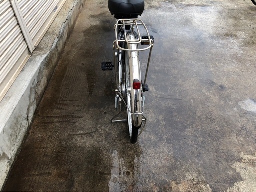 659   パナソニック新機種電動アシスト自転車vivi26インチシルバーボディー