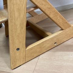 大和屋　すくすくチェア　高さ調整できる子供椅子　ベビーチェア　キッズチェア　ハイチェア　木製椅子　学習椅子　木製キッズチェアの画像
