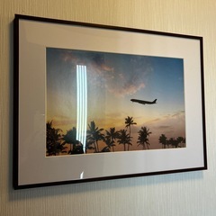巨大★絵画アート飛行機ビーチ