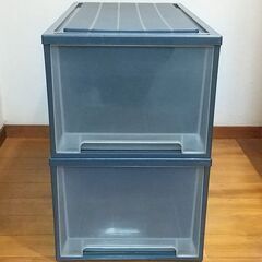 天馬株式会社 収納ボックス クリアボックス 引出しケース L-30 2個の画像