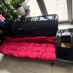 ドラム缶ソファー