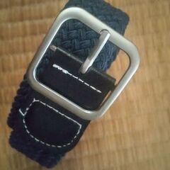 伸びるベルト ネイビー 100cmの画像