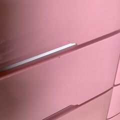 No.74　三友ファニチャー　ピーチシリーズチェスト　ピンク（豊橋市収集業務課リユース家具）の画像