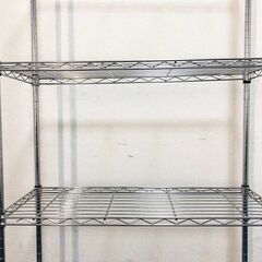 5段メタルラック　脚部キャスター（ロック）付きスチールシェルフ　収納ラック可動式棚　飾り棚/業務用/キッチン/オフィス収納の画像