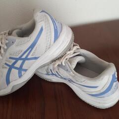 【洗浄済】ASICS アシックス テニスシューズ 23.0cmの画像