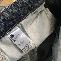 【XL】GU・フレアジーンズの画像