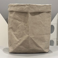 北欧風ペーパーバッグ 収納袋 紙袋風 卓上収納 植物鉢 収納