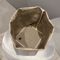北欧風ペーパーバッグ 収納袋 紙袋風 卓上収納 植物鉢 収納の画像