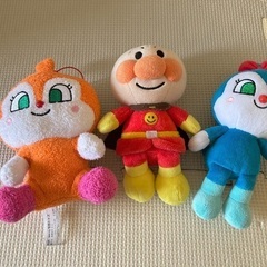 アンパンマン　ドキンちゃん　コキンちゃん　ぬいぐるみの画像