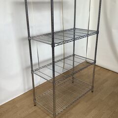No.80　４段スチールラック　棚　メタルラック（豊橋市収集業務課リユース家具）の画像