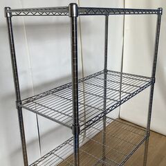 No.80　４段スチールラック　棚　メタルラック（豊橋市収集業務課リユース家具）の画像