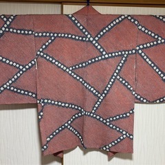 総絞り　羽織　しつけ糸付きの画像