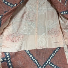 総絞り　羽織　しつけ糸付きの画像