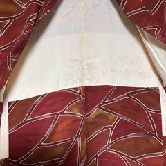 正絹　ろうけつ風　羽織　しつけ糸付きの画像