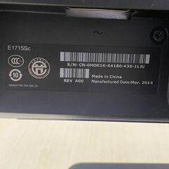 DELL　パソコンモニタ－の画像