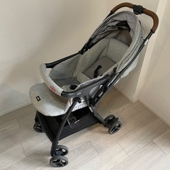 ベビーカー joie スマバギ メッシュA グレー