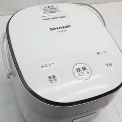 ◆　シャープ 炊飯器 3合 一人暮らし マイコン パン調理機能 ホワイト KSCF05BW KS-CF05B-W 2020年　2024年製　#31558◆の画像