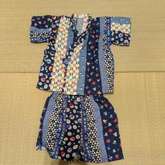 和柄 甚平 90cm（青系）