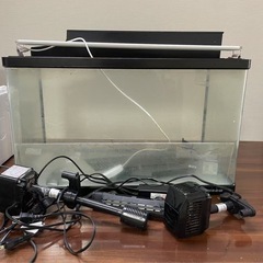 水槽、LEDライト、水中ポンプセット