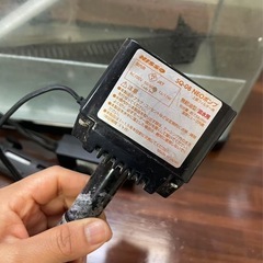 水槽、LEDライト、水中ポンプセットの画像
