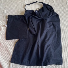 授乳ケープ　黒　収納巾着袋付