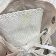 converse コンバース　ハイカット　24センチ　白　オフホワイトの画像