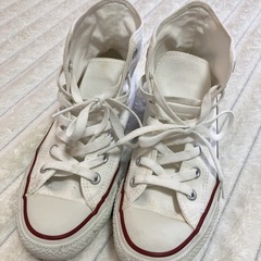 converse コンバース　ハイカット　24センチ　白　オフホワイト