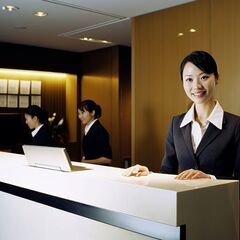 自然いっぱいのおしゃれなホテルでフロント業務　