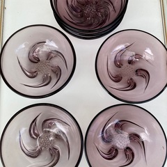 昭和レトロ　ガラスの器