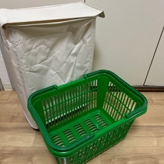 【無料】ランドリーバスケット、買い物カゴ