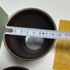 信楽焼　マルチカップ　ペア　チューリップ柄の画像