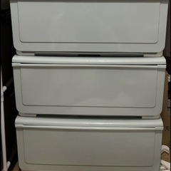 【6月まで】収納ケース　引き出し　ニトリ　3段セット　ブルー
