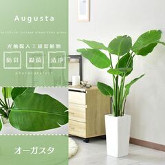 H982人工観葉植物【オーガスタ／グリーン色】フェイクグリーン ...