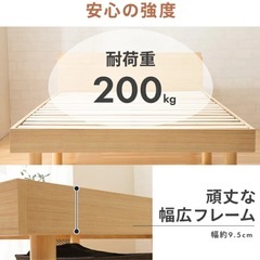 ベッドフレーム　マットレスセットの画像