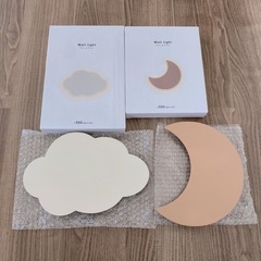 　3COINS 月と雲の壁掛けライト
