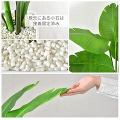 H982人工観葉植物【オーガスタ／グリーン色】フェイクグリーン 造花 光触媒 インテリア 訳あり B品 アウトレット品 ※定価10,990円の画像