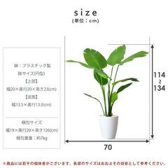 H982人工観葉植物【オーガスタ／グリーン色】フェイクグリーン 造花 光触媒 インテリア 訳あり B品 アウトレット品 ※定価10,990円の画像