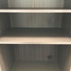 ★ジモティ割あり★ ニトリ 食器棚 ダークブラウン H178×W60×D40 クリーニング済み KJ9881の画像