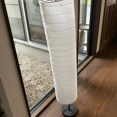 イケア　フロアランプ　スタンドライト　和紙の画像
