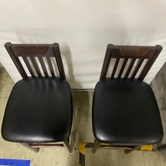 【直接引取限定】CRES クレス ハイチェア ミナト カウンターチェア 椅子 2脚セットの画像