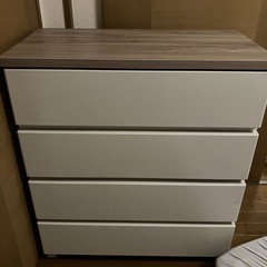 カインズ インテリアチェスト ワイド4段（美品・別送品）