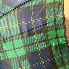 H2505-209 チェック柄 傘 汚れ有りの画像