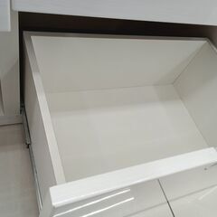 ★ジモティ割あり★  レンジボード ホワイト H200.5×D42.5×W100 クリーニング済み HJ6503の画像