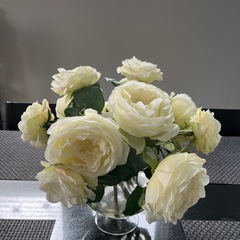 フェイクフラワー花器付き