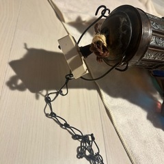 昭和レトロ アンティーク　
吊り下げランプ ステンドグラス　の画像