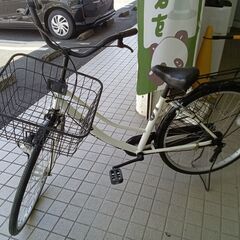 ★ジモティ割あり★  自転車 26インチ 白 クリーニング済み ...