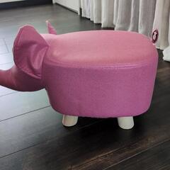 【値下】新品 ぞうさん スツール ピンクの画像