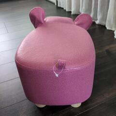 【値下】新品 ぞうさん スツール ピンクの画像